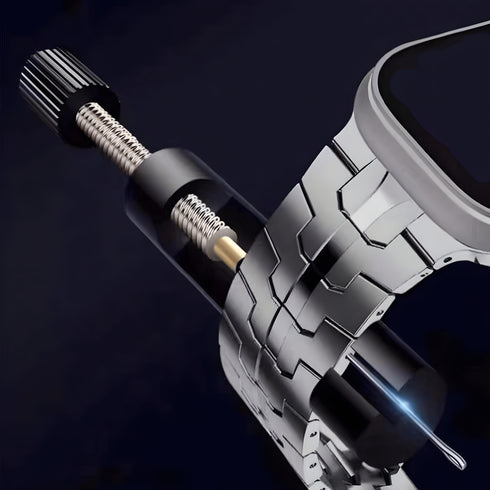 Premium Titan Armband Hero mit Sicherheitsschließe für alle Apple Watch Serien